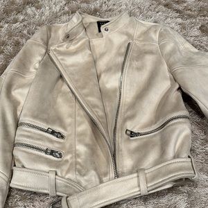 Zara Women’s Suede Moto Jacket